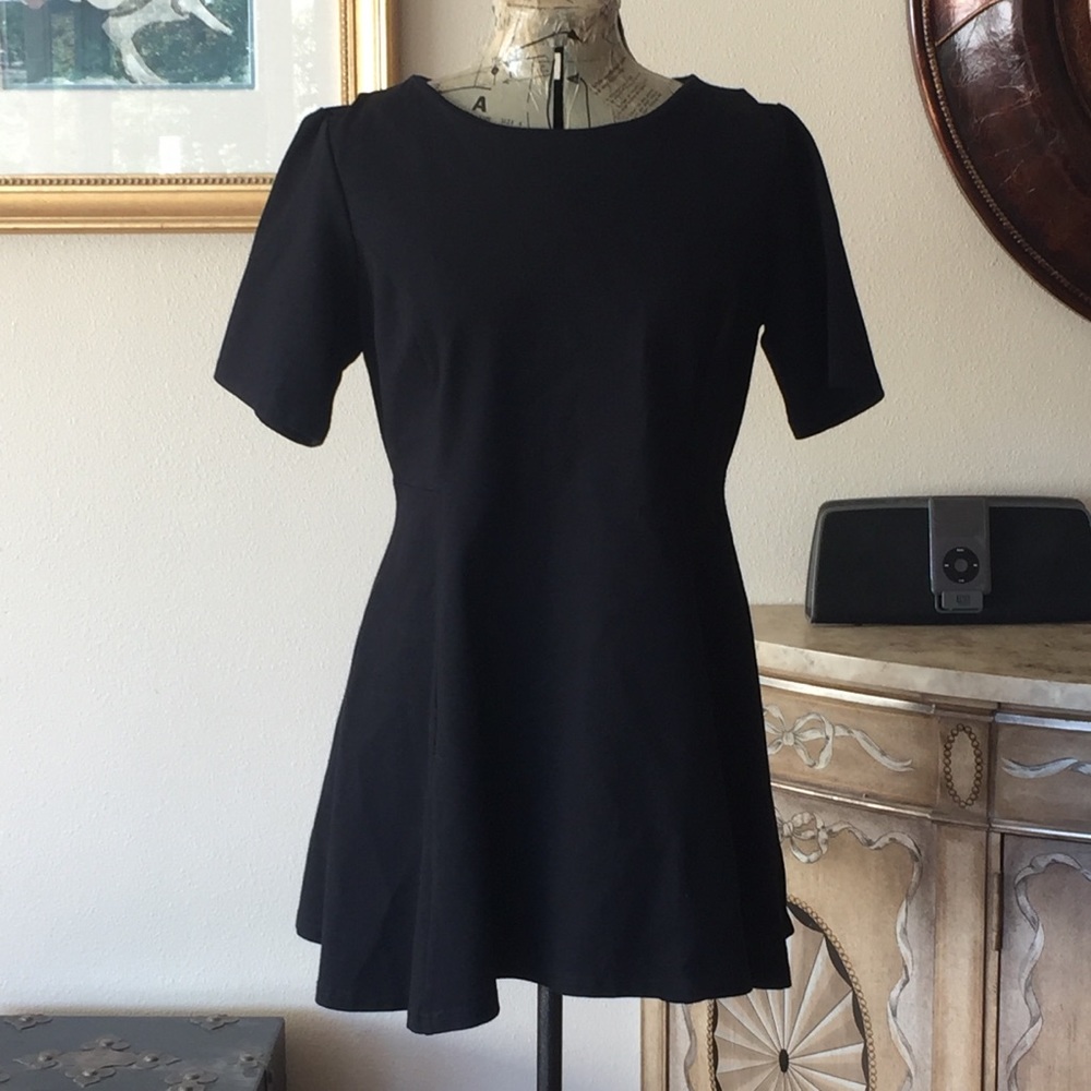 Topshop black skater dress